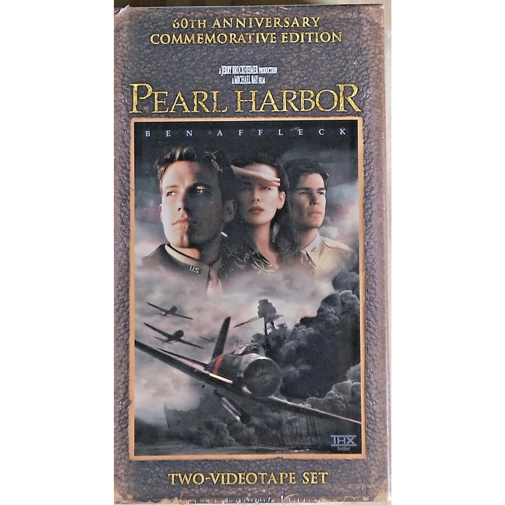 Pearl Harbor Widescreen 60th Anniversary Commemorative Edition VHS 2 Tape Set